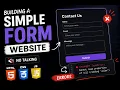 Coding a Simple Form Website and Getting Errors Coder Ishan