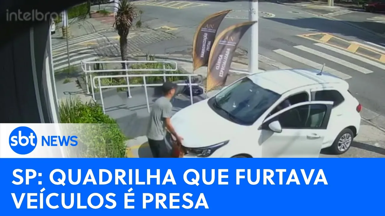 Polícia Civil prende quadrilha especializada em furto de veículos | #SBTNewsnaTV (17/08/23)