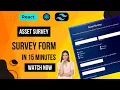 How to make Asset Survey in HTML React TailwindCSS Survey Form