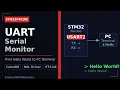 STM32 Serial Monitor Tutorial Print Hello World using UART STM32F401RE CubeIDE