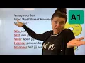 Lagu NT2 A1 LES 19 ⁉️vraagwoorden🤷🏻‍♀️wie 👀wat 📍waar🔢 hoeveel 📆wanneer #learndutch TC 1.14 2.5