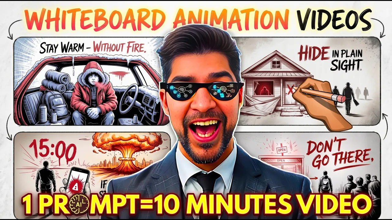 How to create professional whiteboard animation videos with AI (No skills needed)