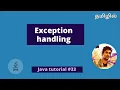 Exception handling in Java Checked and unchecked exception in Tamil