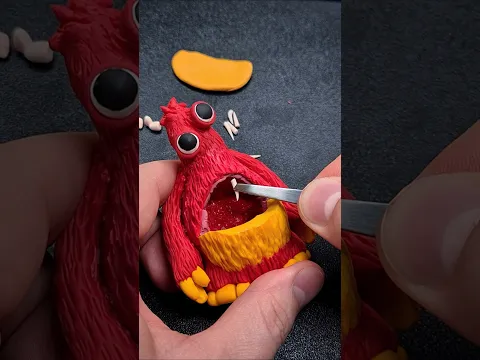 I Made Chum Chompkins With His REAL Mouth From Clay 😱 Poppy Playtime Chapter 5 #poppyplaytime