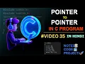 35 POINTER TO POINTER IN C C Language Complete Course in Hindi