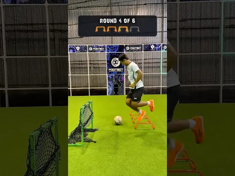 1 → 6 Barriers 😳 Jump & Score ⚽ How Far Can He Go? 🔥