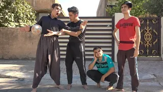 به‌زمی تۆپی پێ به مندالی 😂 الطوبة ايام زمان