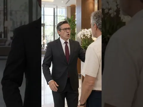 Ele humilhou um senhor simples na recepção #shorts