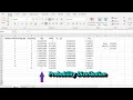 Example of a Probability Distribution Mean Variance and Standard Deviation with Excel