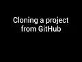 Cloning a project in Netbeans from GitHub