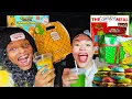 SPONGEBOB MEAL VS THE GRINCH MEAL MUNKBANG FT. @lifeofneisha 😋