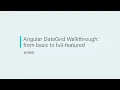 Angular DataGrid Walkthrough From Simple to Advanced
