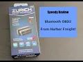 Harbor Freight Bluetooth OBD2 Review Unboxing Zurich ZBT1