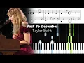 Taylor Swift - Back To December (Eras Tour) - Accurate Piano Tutorial with Sheet Music