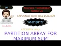 Partition Array for Maximum Sum Why DP Recursion Memo Bottom Up Leetcode 1043