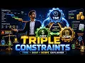 Project Management Constraints Explained Triple Constraints Time Cost Scope for Beginners