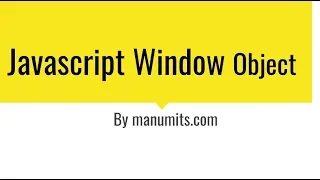 Javascript Window Object-call 917386777822 for training