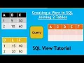 SQL view tutorial Creating a view using two tables sql views