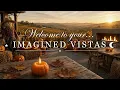 October Vineyard Patio 🎃 3 Hours 4K  Elegant Halloween Bossa Nova