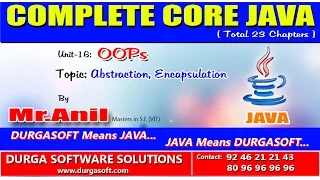 Core Java - OOPS Abstraction Encapsulation