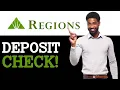 How To Deposit A Check At Regions ATM 2025