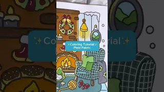 Coloring Tutorial Plaid Fabric Alcohol Markers
