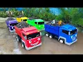 Download Lagu Membersihkan Truk Tronton Pasir Dan Menemukan Mobil Mobilan Damkar, Truk Tronton, Mobil Tayo, Molen
