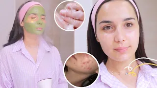 جربي افضل روتين لتنظيف البشرة من الاعماق في المنزل تماما مثل العيادات جدول الخطوات شرح مفصل 