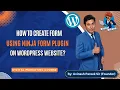 How to create contact form in Wordpress Ninja Forms