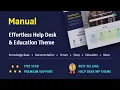 Manual - Documentation Knowledge Base Education WordPress Theme Free Download