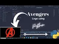 How to Draw avengers logo using python turtle