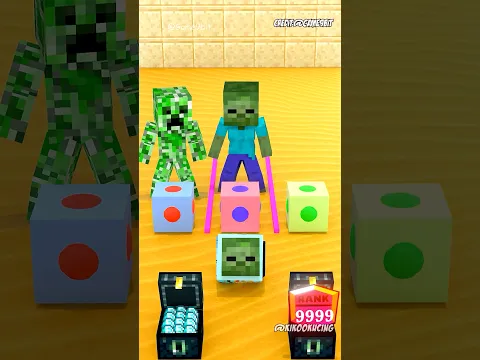 Ayo bantu Zombie kalahkan monster Creeper jahat😱#shorts #minecraft