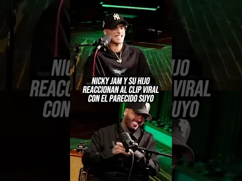 Nicky Jam y su hijo Joe,  reaccionaron al parecido que tienen  #nickyjam  #reggaeton