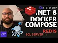 NET 8 - Docker Compose with PostgreSQL and Redis step by step