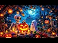 Scary Halloween Ambience 🎃 The Haunted Pumpkin Party Under the Blue Moon 👻Halloween Background Music
