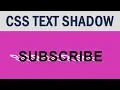 CSS Text Shadow Website Designing Tutorials csPoint