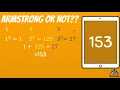 Armstrong Number or Not Programming Logic