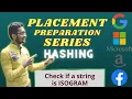 Check if a string is Isogram Hashing 2 Placement Preparation Series Optimized C GFG