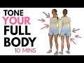 10 Min FULL BODY Toning No Equipment Needed - All Standing Lucy Wyndham-Read