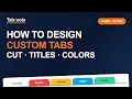 How to Design Custom Index Tabs in About a Minute Cut Titles Colors Price Proof