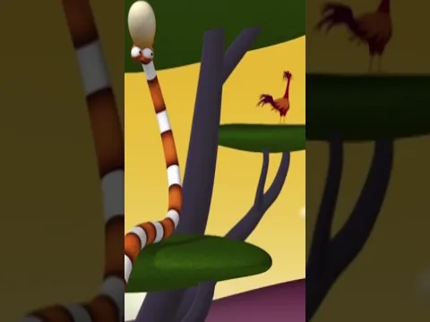 Desenho animado engraçado de cobra e pássaro #gazoon #shorts #animaisensgraçados #hooplakidztvbrasil
