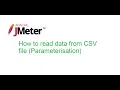 JMeter Beginner Class 18 How to read data from CSV file Parameterisation JMeter