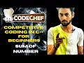 Learn Competitive Coding Codechef Beginner Solution c Sum Of Number Competitive coding
