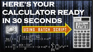 How to create a Calculator just within half a minute simple calculator batch script notepad