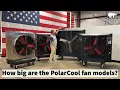 What is the Best Size Evaporative Cooling Fan - PolarCool Fan Models Size