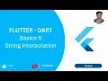String In Dart - Interpolation Dart Tutorial 2023 Dart Programming Language 2023