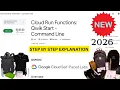 NEW 2026 Cloud Run Functions Qwik Start - Command Line Google Arcade