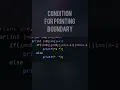 Hollow square pattern printing in C language