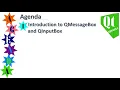 COS2614 - Introduction to QMessageBox and QInputDialog