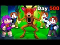 Download Lagu I Carried A NOOB ONLY TEAM To Day 500 In 99 Nights in the Forest...